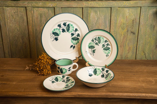 Diseño Rosamelia Verde pintado a mano